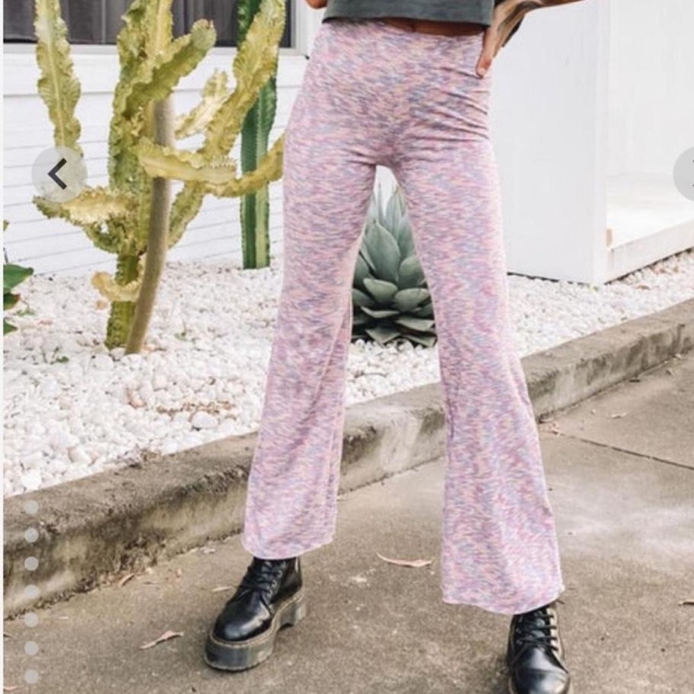 Lisa Says Gah Multicolor Flare Pants